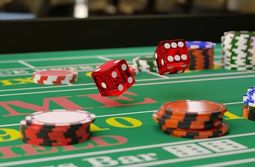 Craps casino dice game